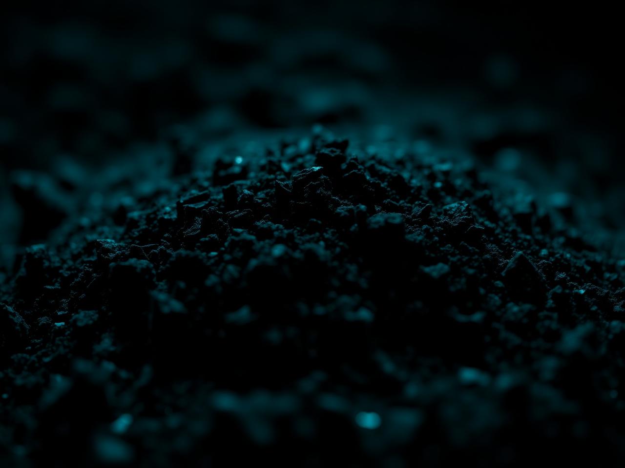 Macro view of biochar particles